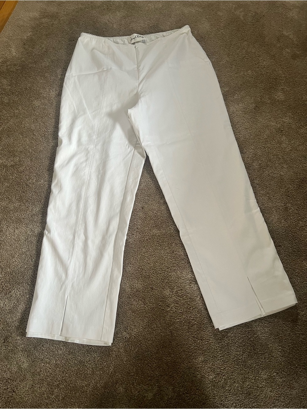 Joseph Ribkoff White Wide-Leg Pants